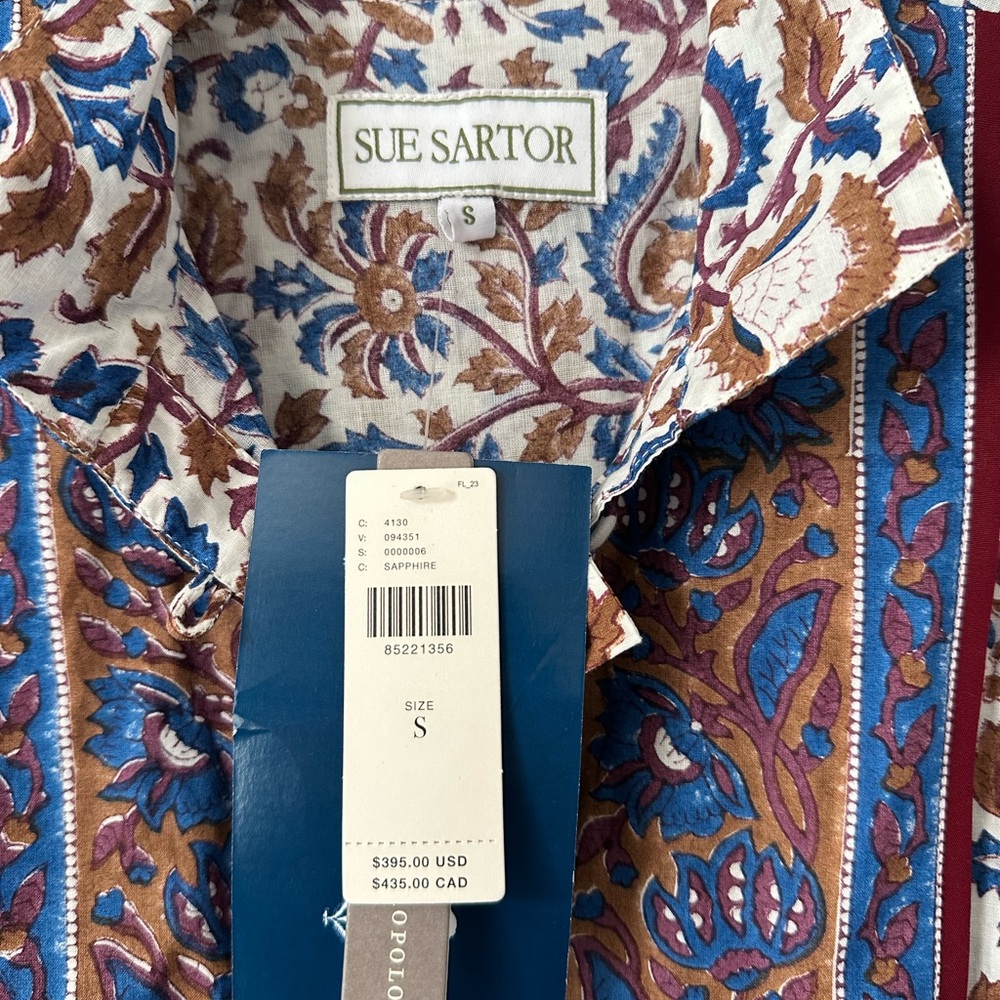 Anthropology Sue Sartor Sleeveless Flounce Mini Dress NWT Small - Picture 4 of 4